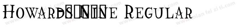 Howards Nine Regular字体转换